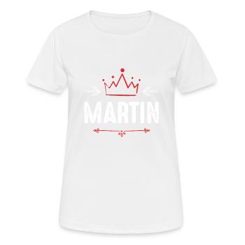 Martin - T-shirt respirant Femme - blanc - Devant - AI Model Female 172 dark (172cm)