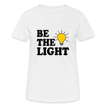 Be the light - Women's Breathable T-Shirt - white - Front - AI Model Female 172 dark (172cm)