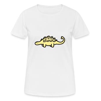 Niedlicher Ankylosaurus - Frauen T-Shirt atmungsaktiv - Weiß - Vorne - AI Model Female 172 dark (172cm)