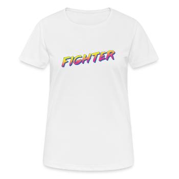 Fighter - Women's Breathable T-Shirt - white - Front - AI Model Female 172 dark (172cm)