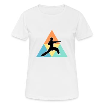 art martial - T-shirt respirant Femme - blanc - Devant - AI Model Female 172 dark (172cm)