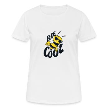 Abeille apicole cool cadeau abeilles - T-shirt respirant Femme - blanc - Devant - AI Model Female 172 dark (172cm)