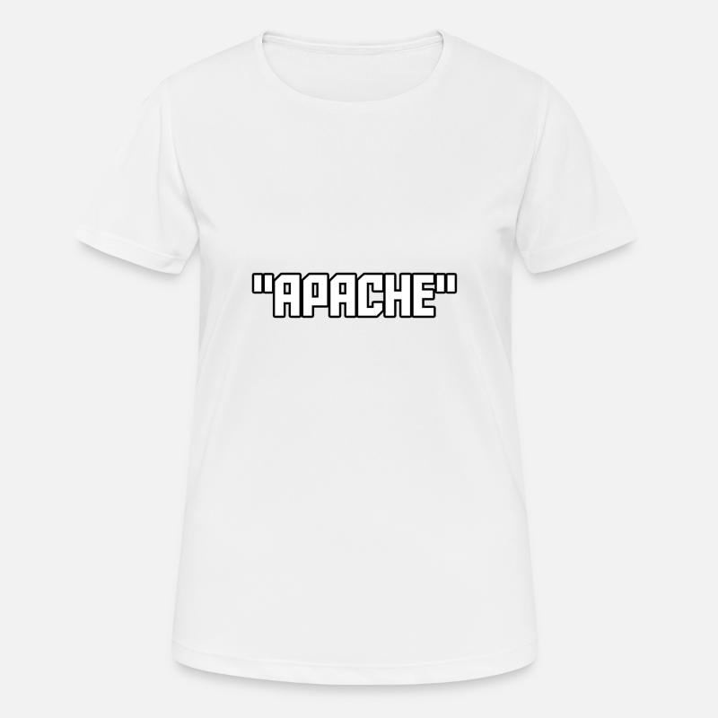 Apache - Frauen T-Shirt atmungsaktiv - Weiß