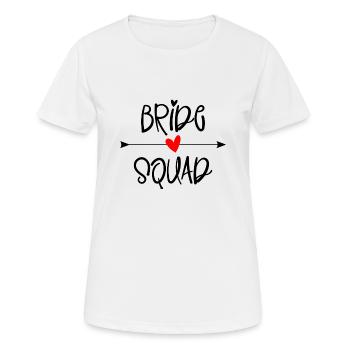 Bride Squad - Frauen T-Shirt atmungsaktiv - Weiß - Vorne - AI Model Female 172 dark (172cm)