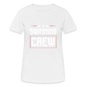 Swimming Crew - Women's Breathable T-Shirt - white - Front - AI Model Female 172 dark (172cm)