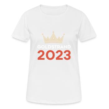 Sables d’Or 2023 - T-shirt respirant Femme - blanc - Devant - AI Model Female 172 dark (172cm)