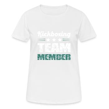 Kickboxing Team - Frauen T-Shirt atmungsaktiv - Weiß - Vorne - AI Model Female 172 dark (172cm)