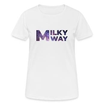 Milky way - Women's Breathable T-Shirt - white - Front - AI Model Female 172 dark (172cm)