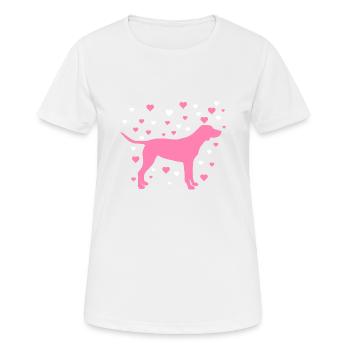 Labrador - T-shirt respirant Femme - blanc - Devant - AI Model Female 172 dark (172cm)