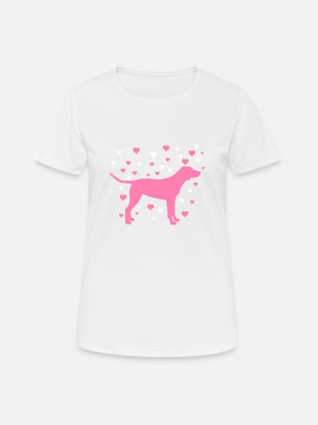 Labrador - Frauen T-Shirt atmungsaktiv - Weiß