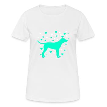 Labrador - T-shirt respirant Femme - blanc - Devant - AI Model Female 172 dark (172cm)