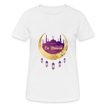 Eid Mubarak - Frauen T-Shirt atmungsaktiv - Weiß - Vorne - AI Model Female 172 dark (172cm)