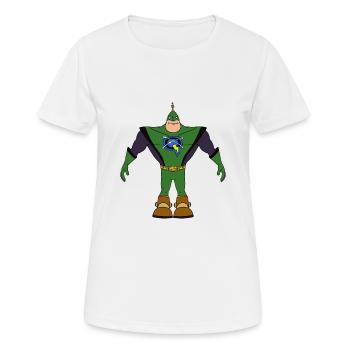 Capitaine Qwark - T-shirt respirant Femme - blanc - Devant - AI Model Female 172 dark (172cm)