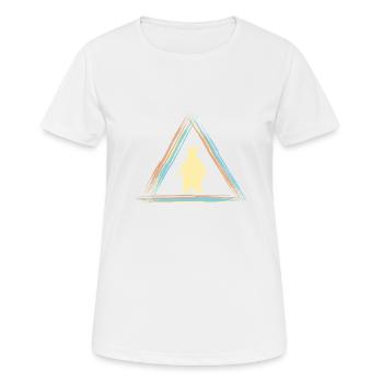 manchot - T-shirt respirant Femme - blanc - Devant - AI Model Female 172 dark (172cm)