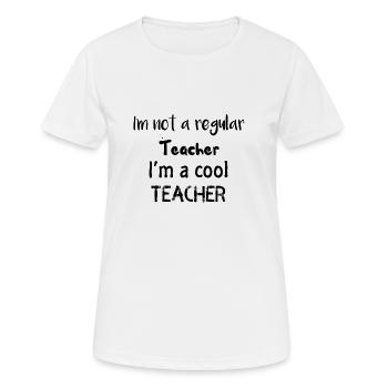 professeur - T-shirt respirant Femme - blanc - Devant - AI Model Female 172 dark (172cm)