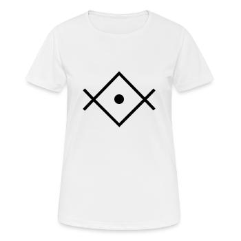 OM TAT SAT, Lichtarbeiter, Spirituelles Symbol - Frauen T-Shirt atmungsaktiv - Weiß - Vorne - AI Model Female 172 dark (172cm)