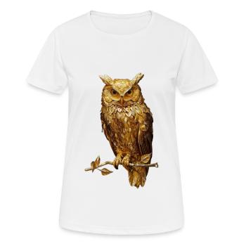Hibou - T-shirt respirant Femme - blanc - Devant - AI Model Female 172 dark (172cm)
