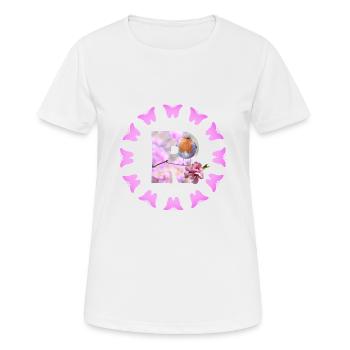 floraison de fruits - T-shirt respirant Femme - blanc - Devant - AI Model Female 172 dark (172cm)