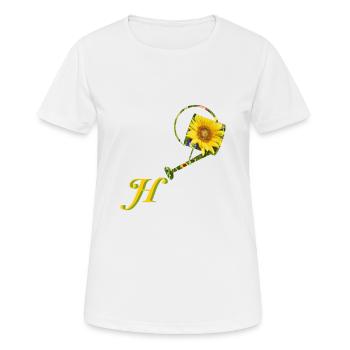 giesskanne h - Frauen T-Shirt atmungsaktiv - Weiß - Vorne - AI Model Female 172 dark (172cm)