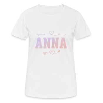 Anna - Women's Breathable T-Shirt - white - Front - AI Model Female 172 dark (172cm)