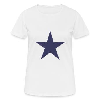 ETOILE. STAR. ETOILES. FÊTE. ANNIVERSAIRE. NOËL. - T-shirt respirant Femme - blanc - Devant - AI Model Female 172 dark (172cm)