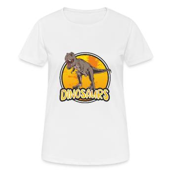 Dinosaurs - Frauen T-Shirt atmungsaktiv - Weiß - Vorne - AI Model Female 172 dark (172cm)