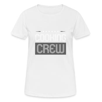 Équipe de cuisson - T-shirt respirant Femme - blanc - Devant - AI Model Female 172 dark (172cm)