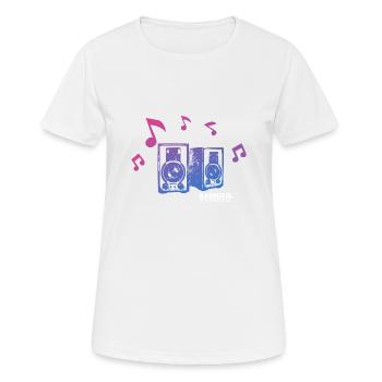 Disc jockey - Women's Breathable T-Shirt - white - Front - AI Model Female 172 dark (172cm)