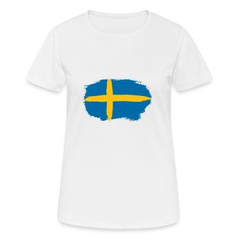 Sweden - Women's Breathable T-Shirt - white - Front - AI Model Female 172 dark (172cm)