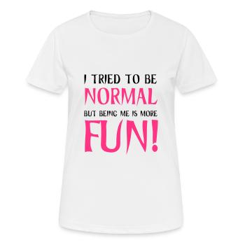 Normal - T-shirt respirant Femme - blanc - Devant - AI Model Female 172 dark (172cm)