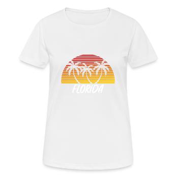 Florida - Women's Breathable T-Shirt - white - Front - AI Model Female 172 dark (172cm)
