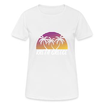 Crete Greece - Women's Breathable T-Shirt - white - Front - AI Model Female 172 dark (172cm)