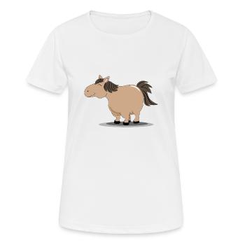 Thick pony - Women's Breathable T-Shirt - white - Front - AI Model Female 172 dark (172cm)