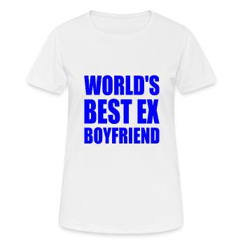 worlds best ex boyfriend - Frauen T-Shirt atmungsaktiv - Weiß - Vorne - AI Model Female 172 dark (172cm)