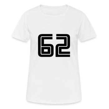 62 - Women's Breathable T-Shirt - white - Front - AI Model Female 172 dark (172cm)