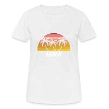 Miami - Women's Breathable T-Shirt - white - Front - AI Model Female 172 dark (172cm)