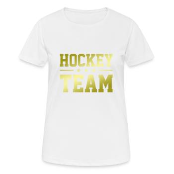 Hockey Team - Women's Breathable T-Shirt - white - Front - AI Model Female 172 dark (172cm)