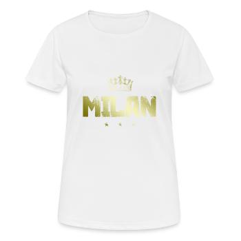 Cerf-volant - T-shirt respirant Femme - blanc - Devant - AI Model Female 172 dark (172cm)