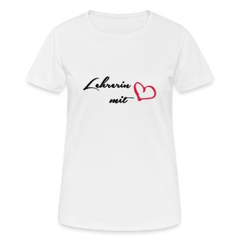 Lehrerin - Frauen T-Shirt atmungsaktiv - Weiß - Vorne - AI Model Female 172 dark (172cm)
