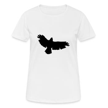 Raubvogel Design - Frauen T-Shirt atmungsaktiv - Weiß - Vorne - AI Model Female 172 dark (172cm)