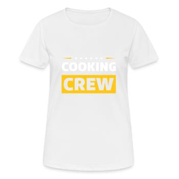 Équipe de cuisson - T-shirt respirant Femme - blanc - Devant - AI Model Female 172 dark (172cm)