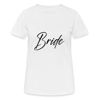 Équipe Bride - T-shirt respirant Femme - blanc - Devant - AI Model Female 172 dark (172cm)