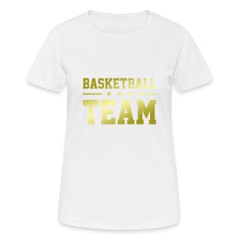 Basketball Team - Women's Breathable T-Shirt - white - Front - AI Model Female 172 dark (172cm)