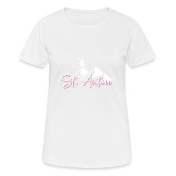 St anton - T-shirt respirant Femme - blanc - Devant - AI Model Female 172 dark (172cm)