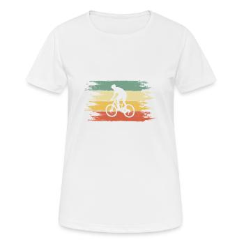 vélo de montagne - T-shirt respirant Femme - blanc - Devant - AI Model Female 172 dark (172cm)