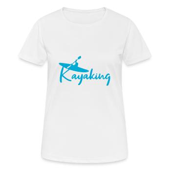 Kayaking - Women's Breathable T-Shirt - white - Front - AI Model Female 172 dark (172cm)