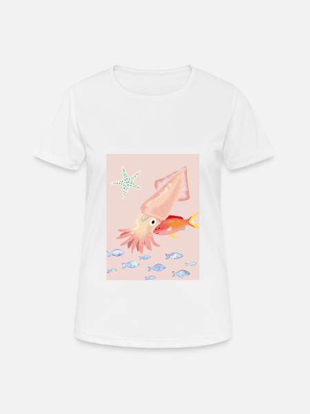 Mengdesigns: Verstecken - Frauen T-Shirt atmungsaktiv - Weiß