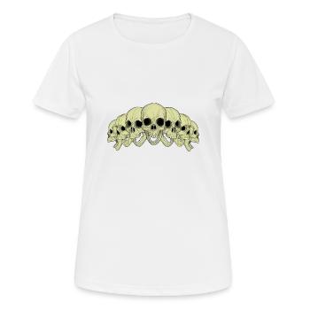 7 Totenköpfe - Frauen T-Shirt atmungsaktiv - Weiß - Vorne - AI Model Female 172 dark (172cm)