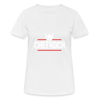 Chefkoch Kochen - Frauen T-Shirt atmungsaktiv - Weiß - Vorne - AI Model Female 172 dark (172cm)