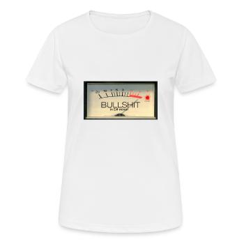 Bullshit Meter in E# minor - Frauen T-Shirt atmungsaktiv - Weiß - Vorne - AI Model Female 172 dark (172cm)